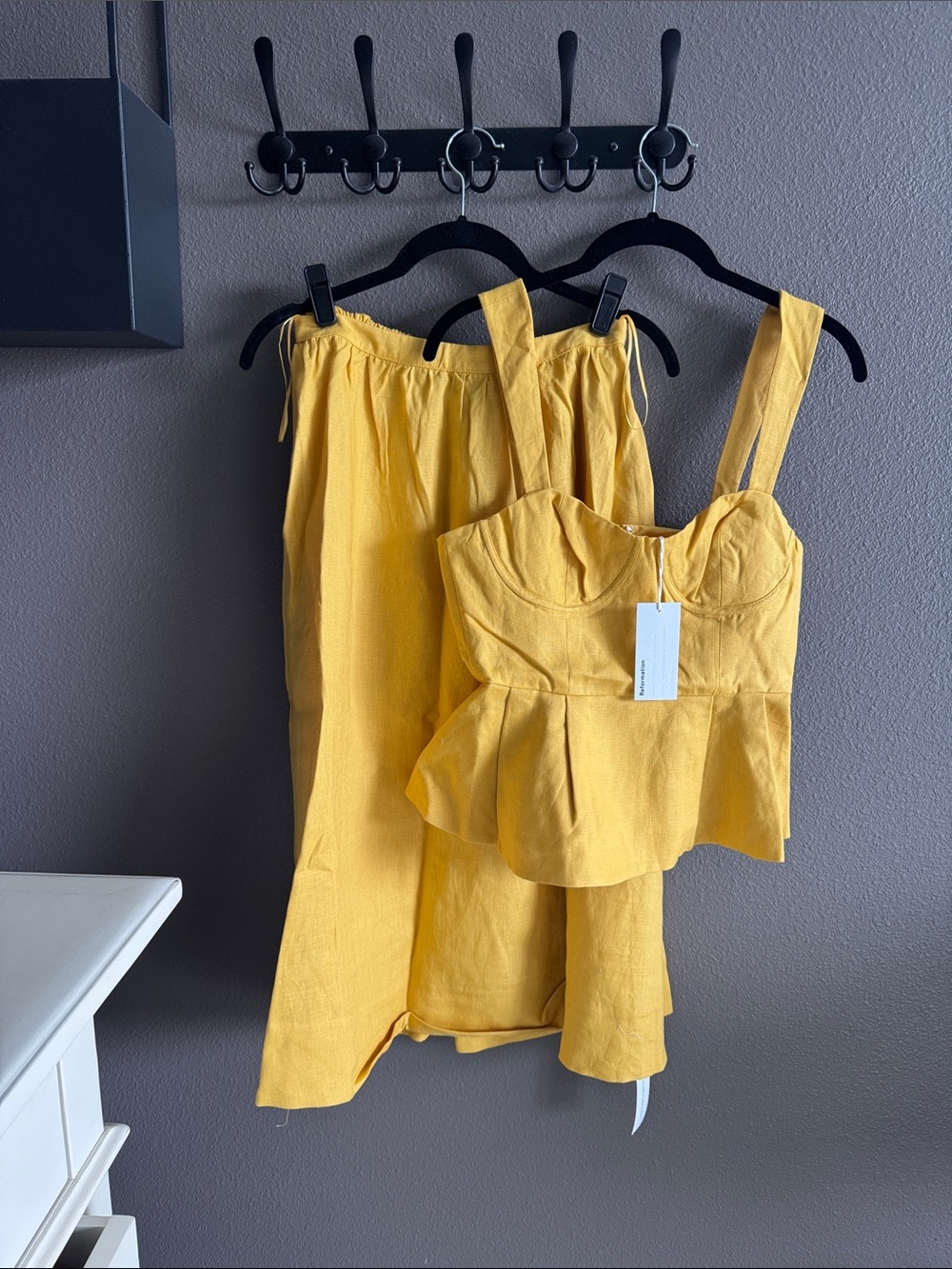 Reformation Misty Linen Two Piece set